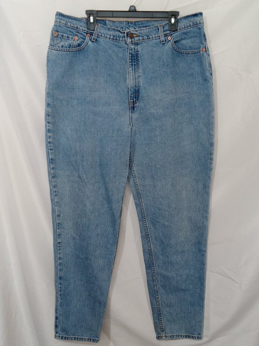 Vintage 90s Levi’s Mom Jeans USA Made High Rise Tapered Med Wash Two Pair Sz 20 - Picture 5 of 16